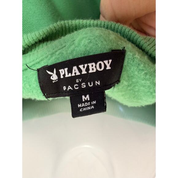 Playboy x PacSun Green Ombre “Playboy” Graphic Sweatshirt Size M - Picture 5 of 5